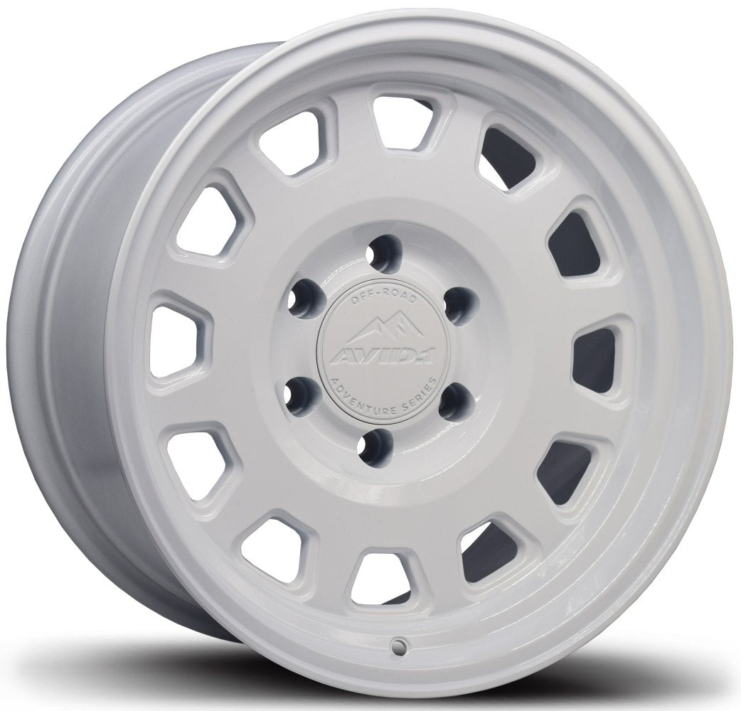 17x8.5 Avid.1 Offroad AT03 Gloss White (Flow Formed) 6x5.5/139.7 0mm - Flex Offroad