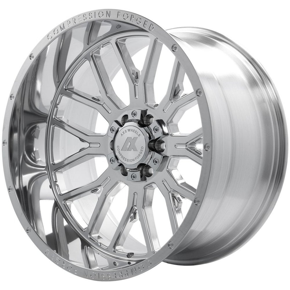 22x12 AXE Offroad AX6.5 Full Polished (Compression Forged) (* May Require Trimming) 6x135 6x5.5/139.7 -44mm - Flex Offroad