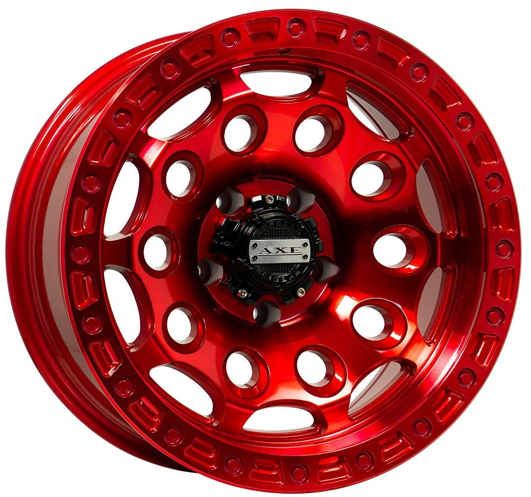 17x9 AXE Offroad Chaos Candy Red 6x5.5/139.7 0mm - Flex Offroad