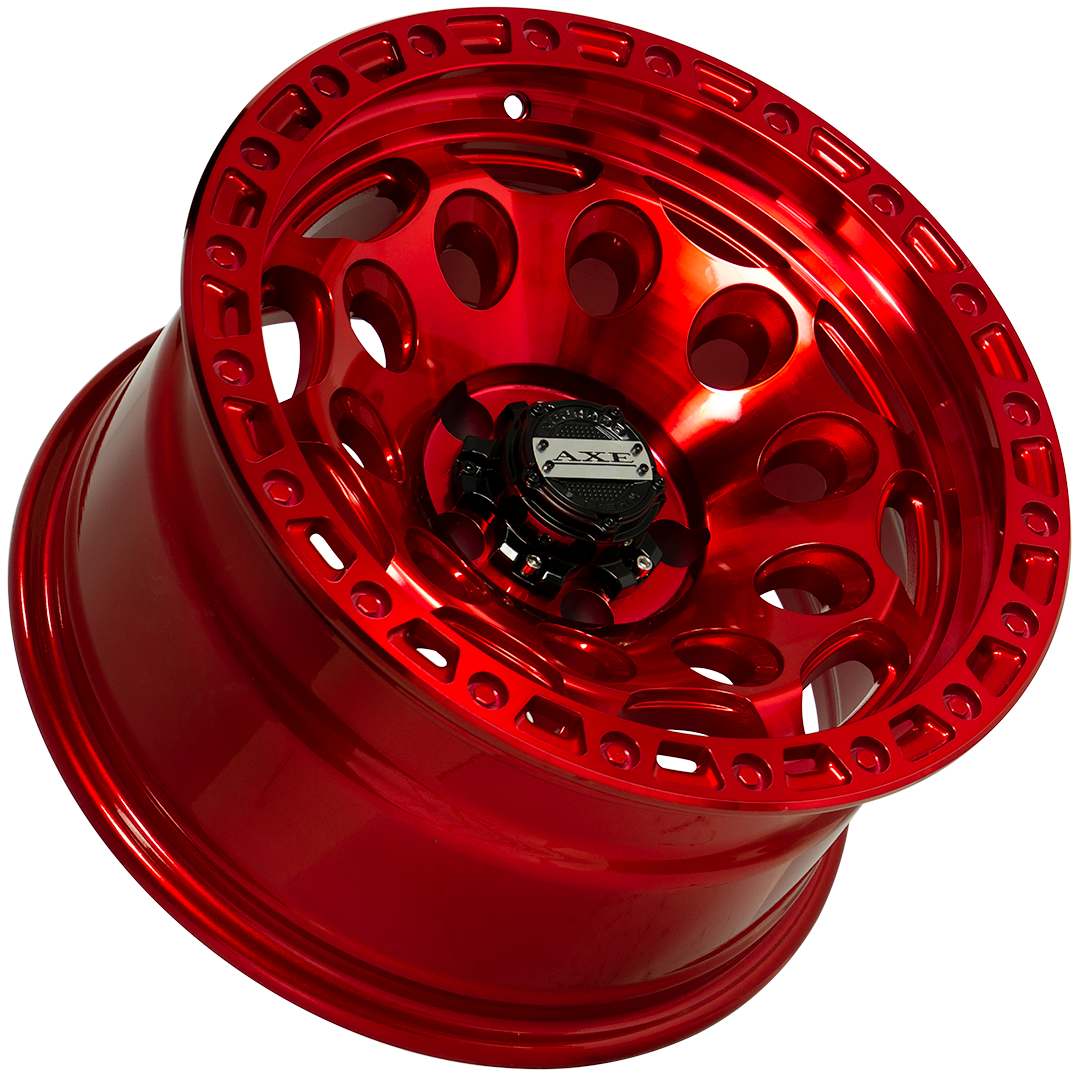 17x9 AXE Offroad Chaos Candy Red 6x5.5/139.7 0mm - Flex Offroad