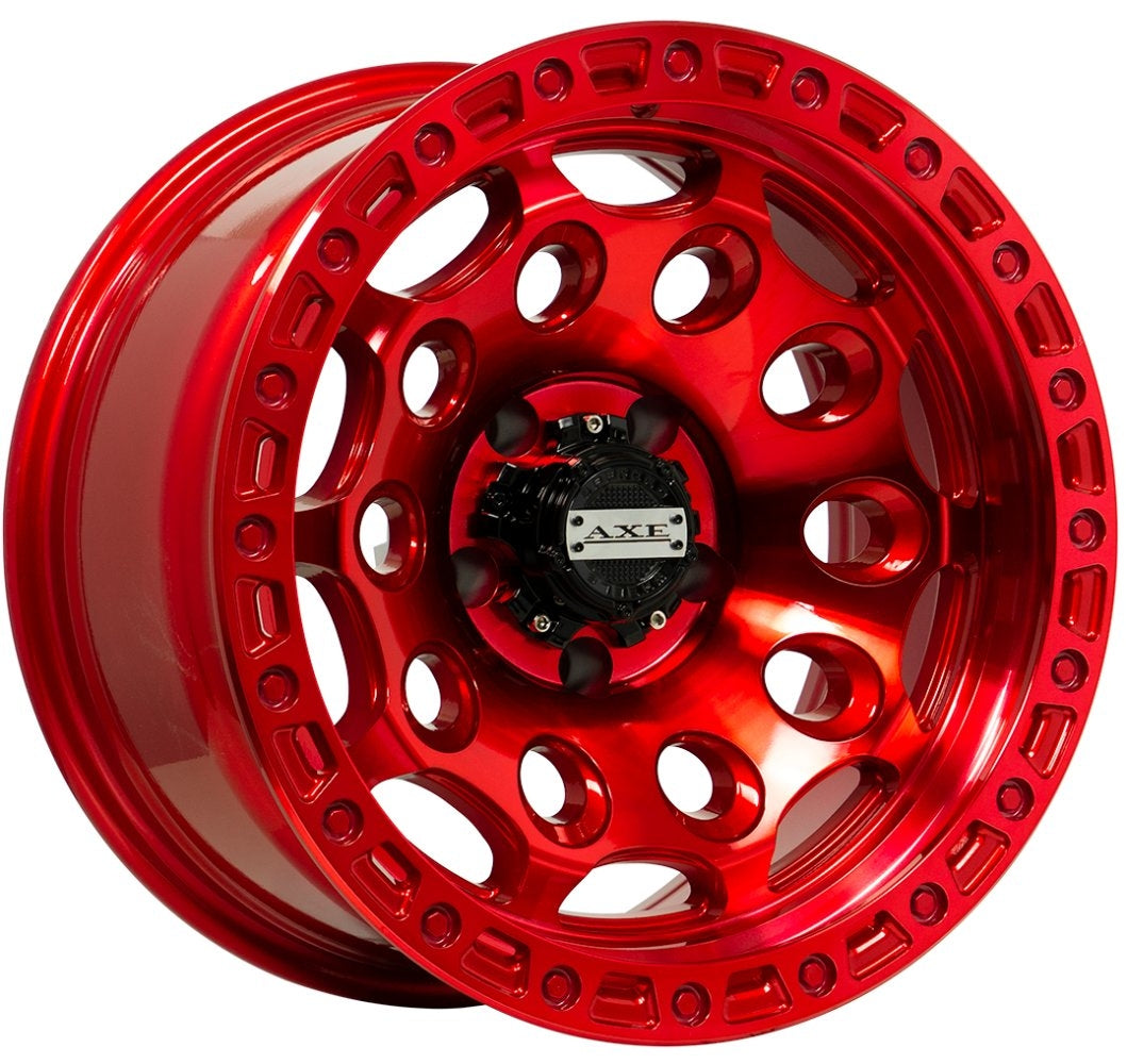 17x9 AXE Offroad Chaos Candy Red 6x5.5/139.7 0mm - Flex Offroad