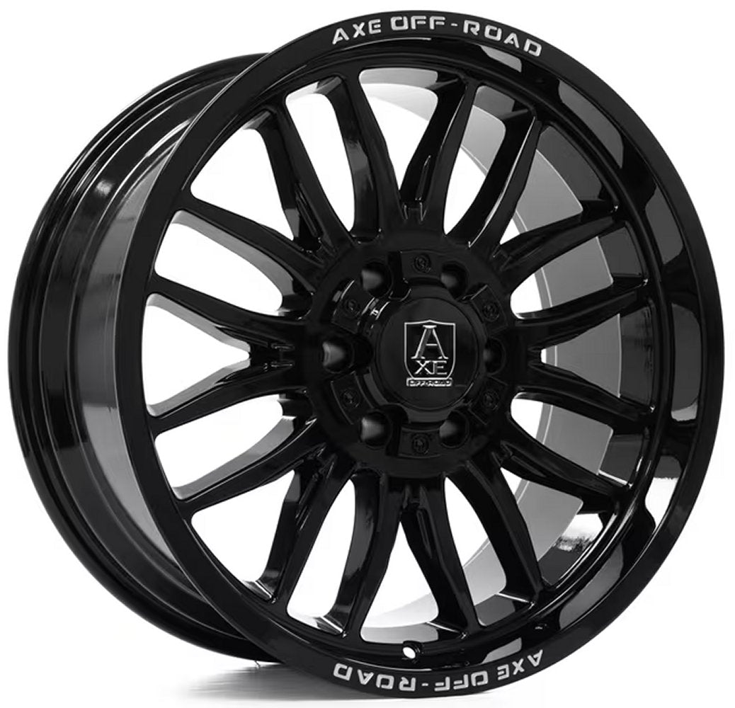 20x9.5 AXE Offroad Hades Gloss Black 6x135 6x5.5/139.7 15mm