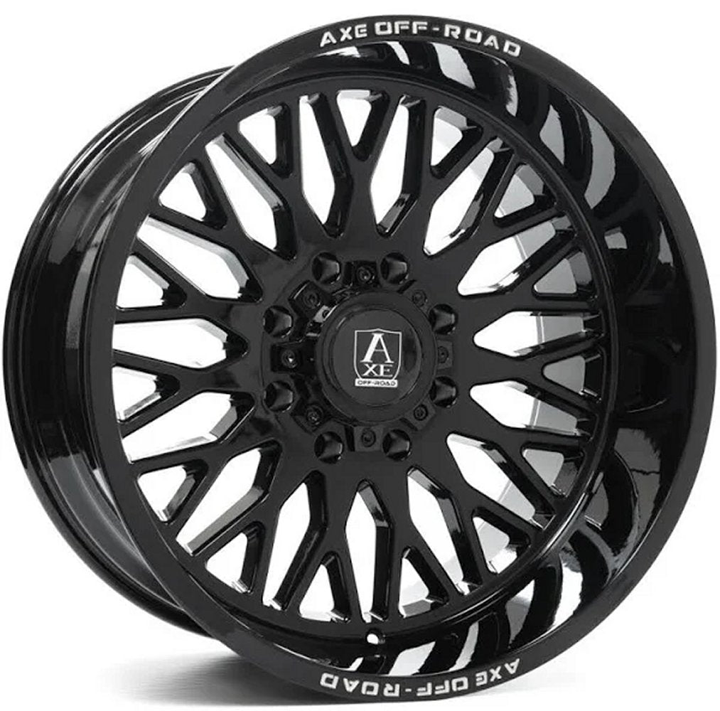 24x14 AXE Offroad Kratos Gloss Black (* May Require Trimming) 8x170 -76mm