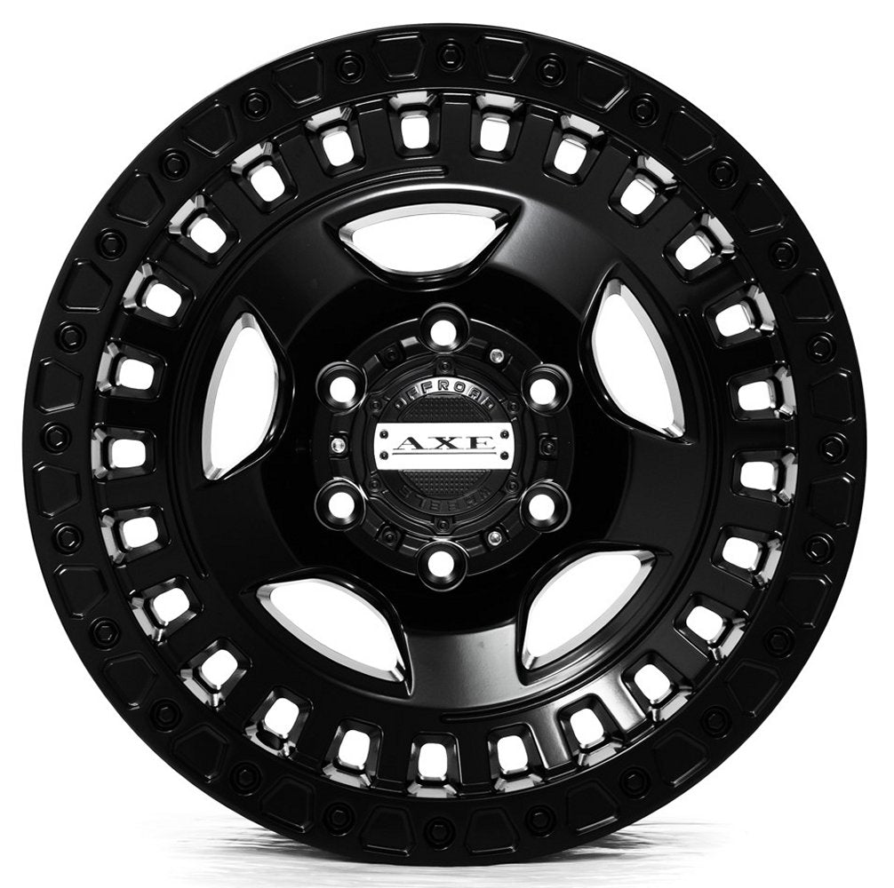17x8.5 AXE Offroad Trojan Satin Black 5x5/127 -15mm - Flex Offroad