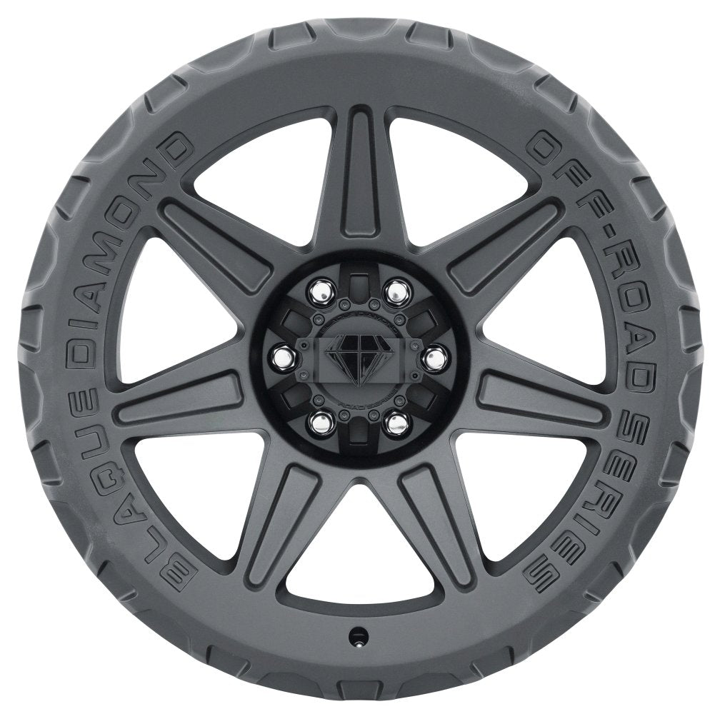 18x9 Blaque Diamond Off-Road BD-O102 Matte Textured Black (Flow Forged) 5x5/127 5x5.5/139.7 -12mm - Flex Offroad