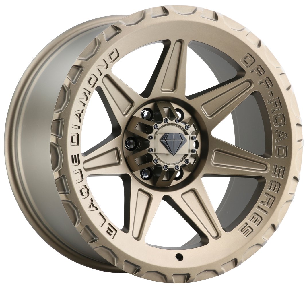22x10 Blaque Diamond Off-Road BD-O102 Matte Bronze (Flow Forged) 5x5/127 5x5.5/139.7 1mm - Flex Offroad