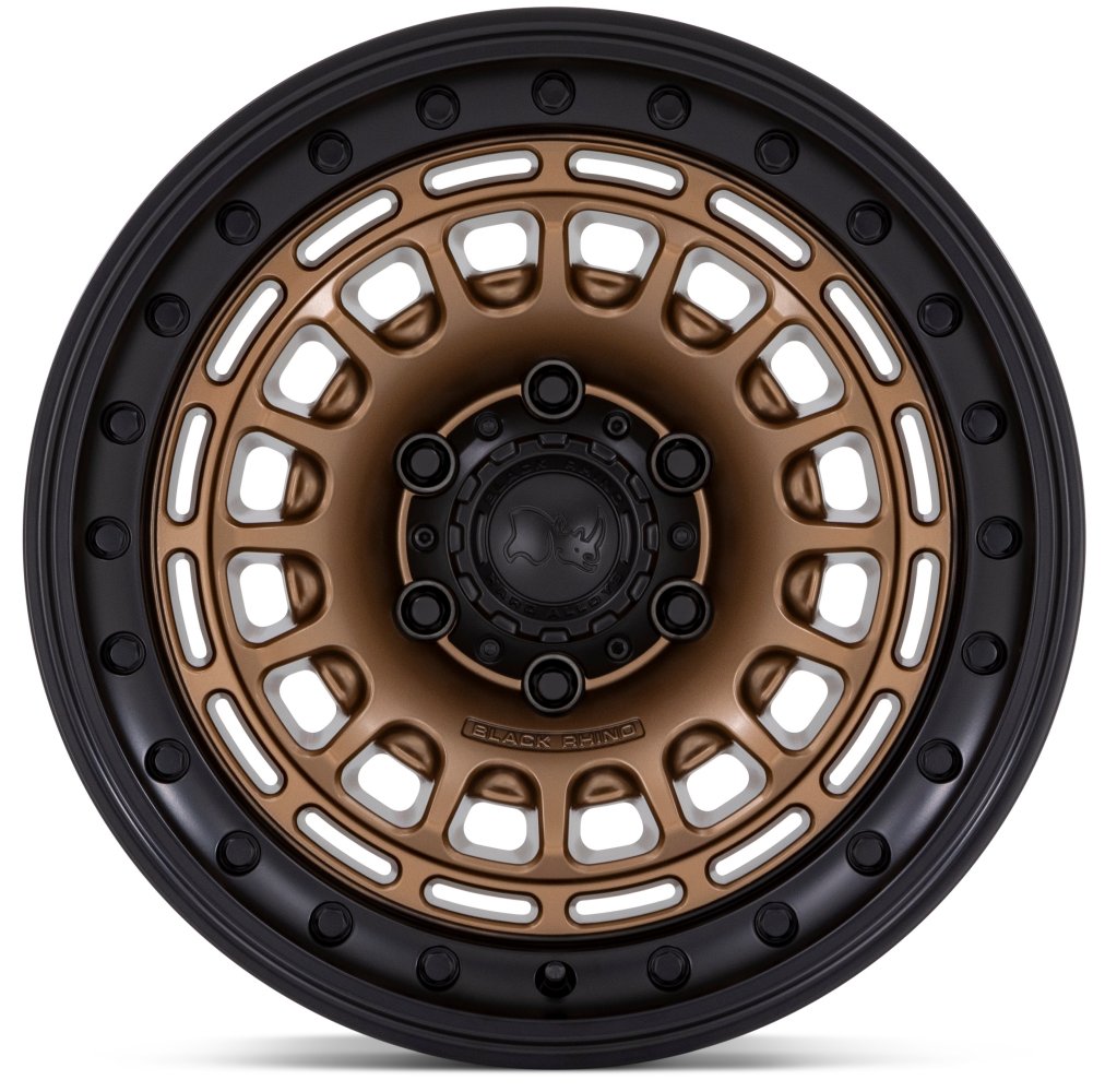 17x9 Black Rhino BR014 Sahara Matte Bronze w/ Gloss Black Lip 5x5/127 0mm - Flex Offroad