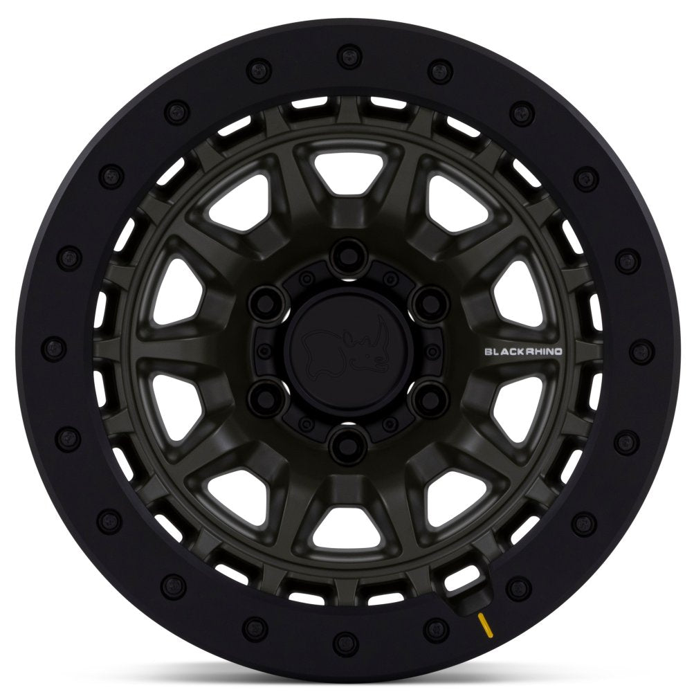 17X8.5 Black Rhino BR016 Tusk Olive Drab Green 6x5.5/139.7 -10mm - Flex Offroad