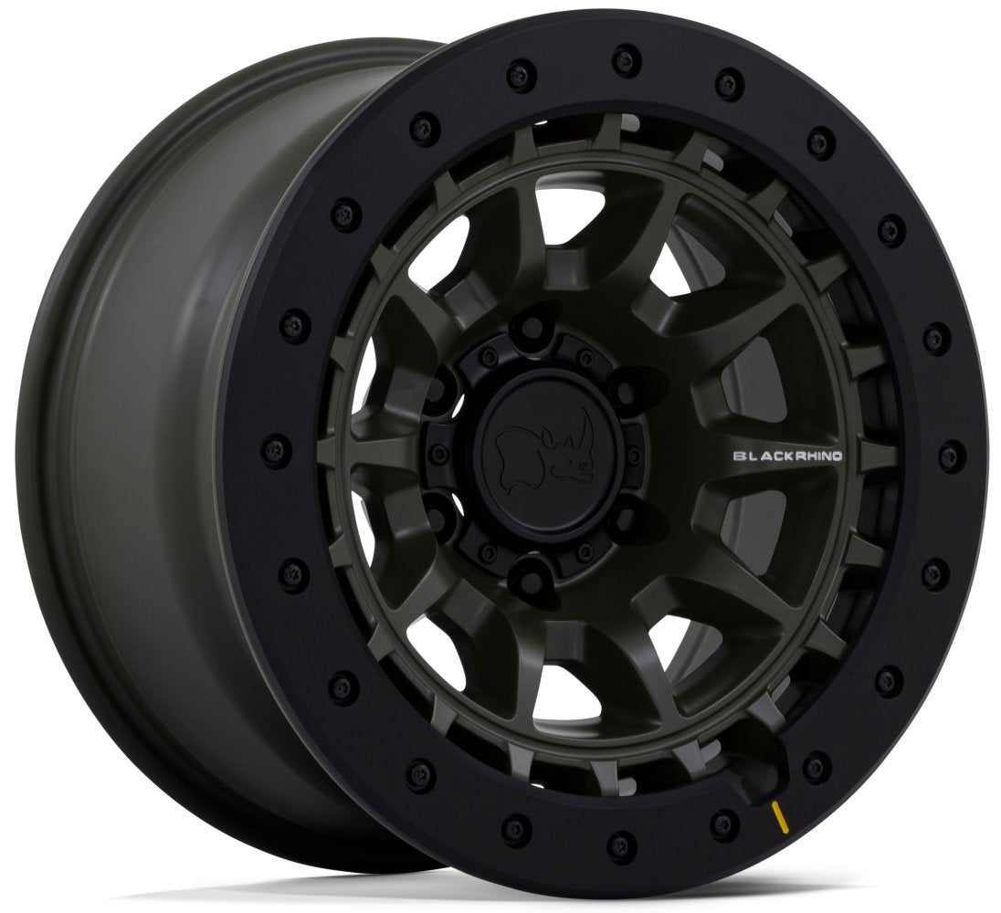 17X8.5 Black Rhino BR016 Tusk Olive Drab Green 5x5/127 -10mm - Flex Offroad