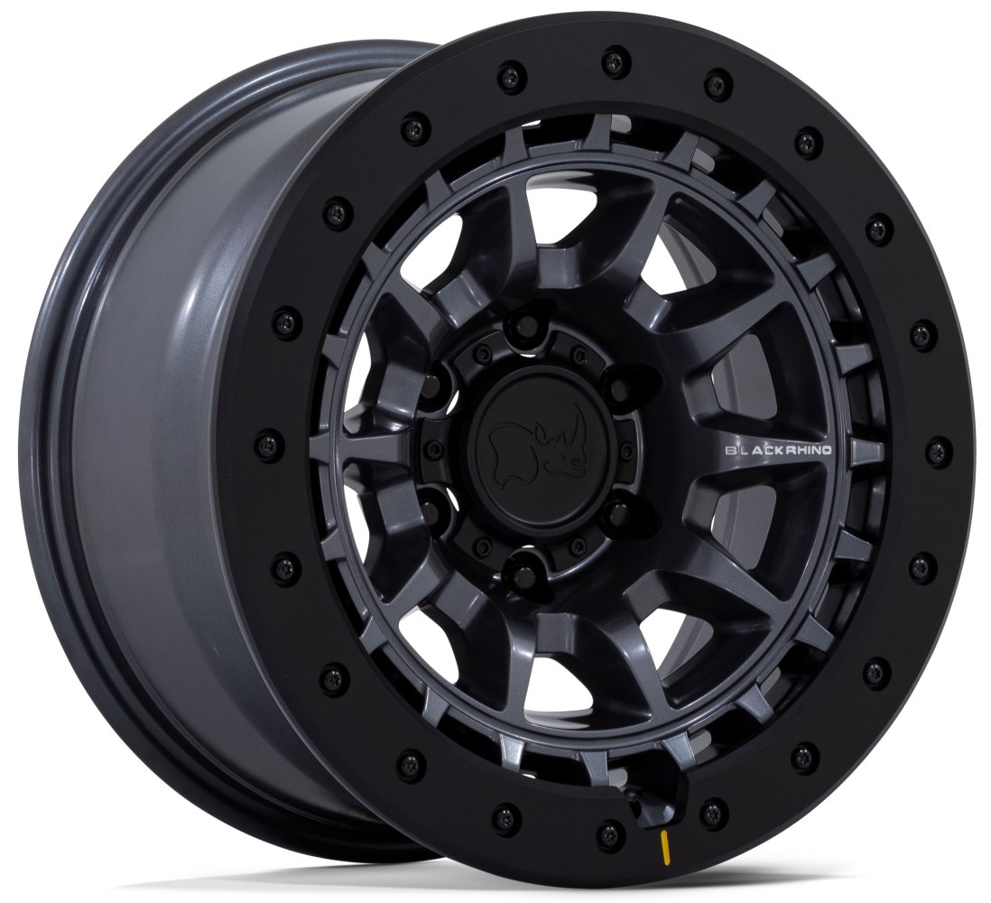 17X8.5 Black Rhino BR016 Tusk Matte Gunmetal 6x5.5/139.7 0mm - Flex Offroad