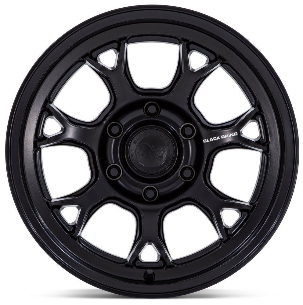 17X8.5 Black Rhino BR017 Estosha Matte Black 5x5/127 -10mm - Flex Offroad