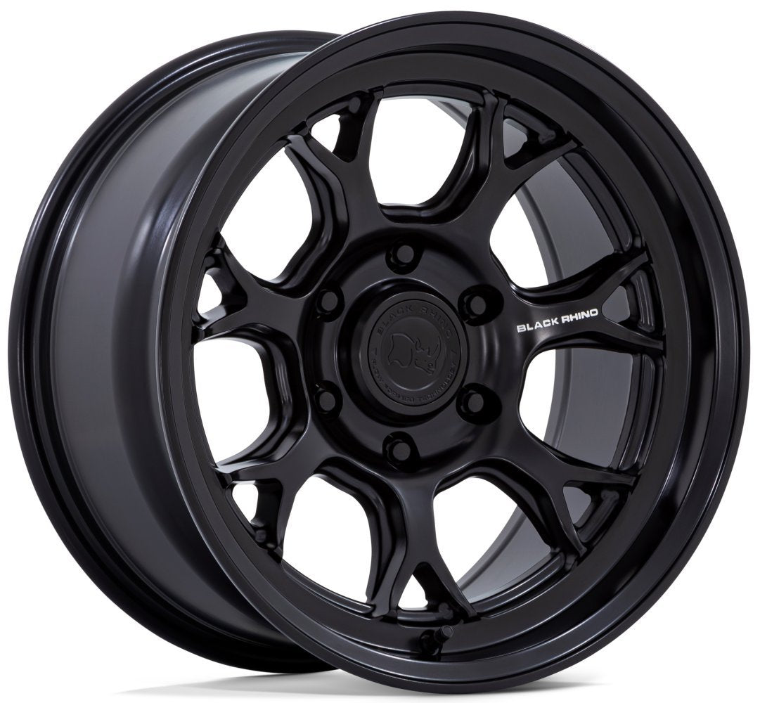 17X8.5 Black Rhino BR017 Estosha Matte Black 6x5.5/139.7 12mm - Flex Offroad