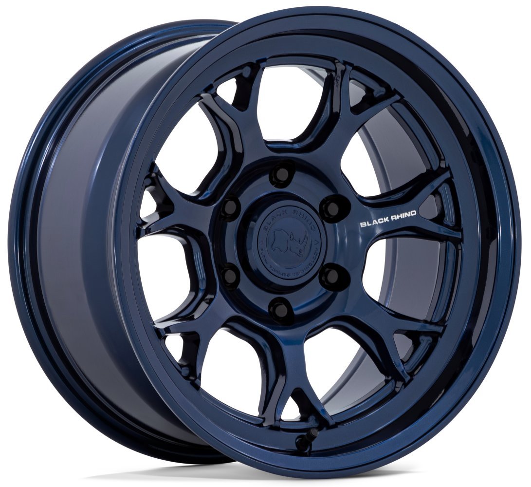 17X8.5 Black Rhino BR017 Estosha Gloss Midnnight Blue 6x5.5/139.7 12mm - Flex Offroad