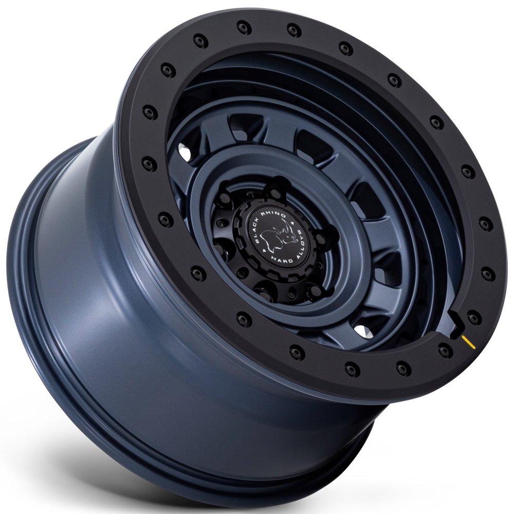 17X9 Black Rhino BR023 Rival Metallic Blue w/ Matte Black Lip 6x5.5/139.7 12mm - Flex Offroad