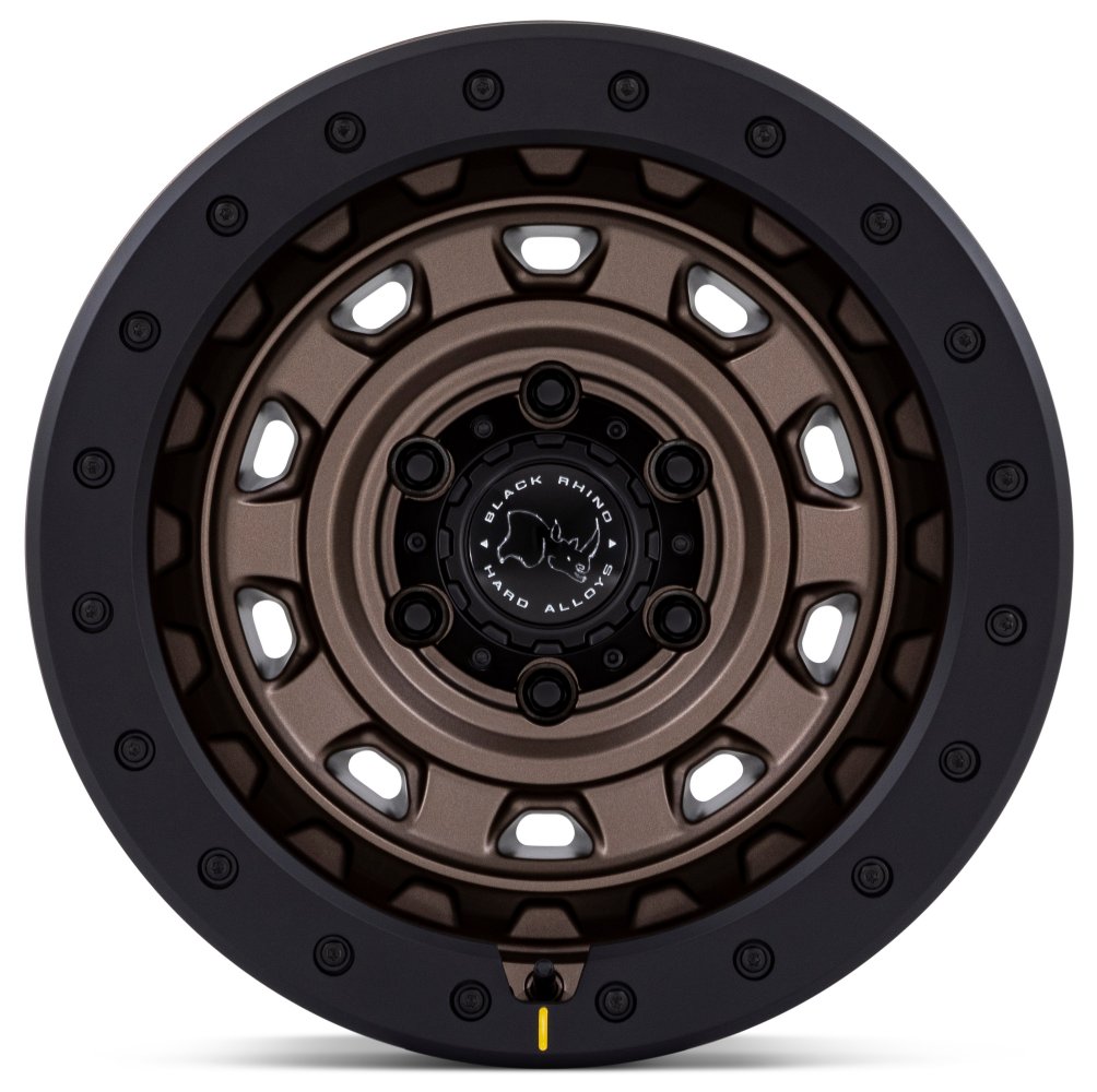 17X9 Black Rhino BR023 Rival Burnt Bronze w/ Matte Black Lip 5x5/127 -12mm - Flex Offroad