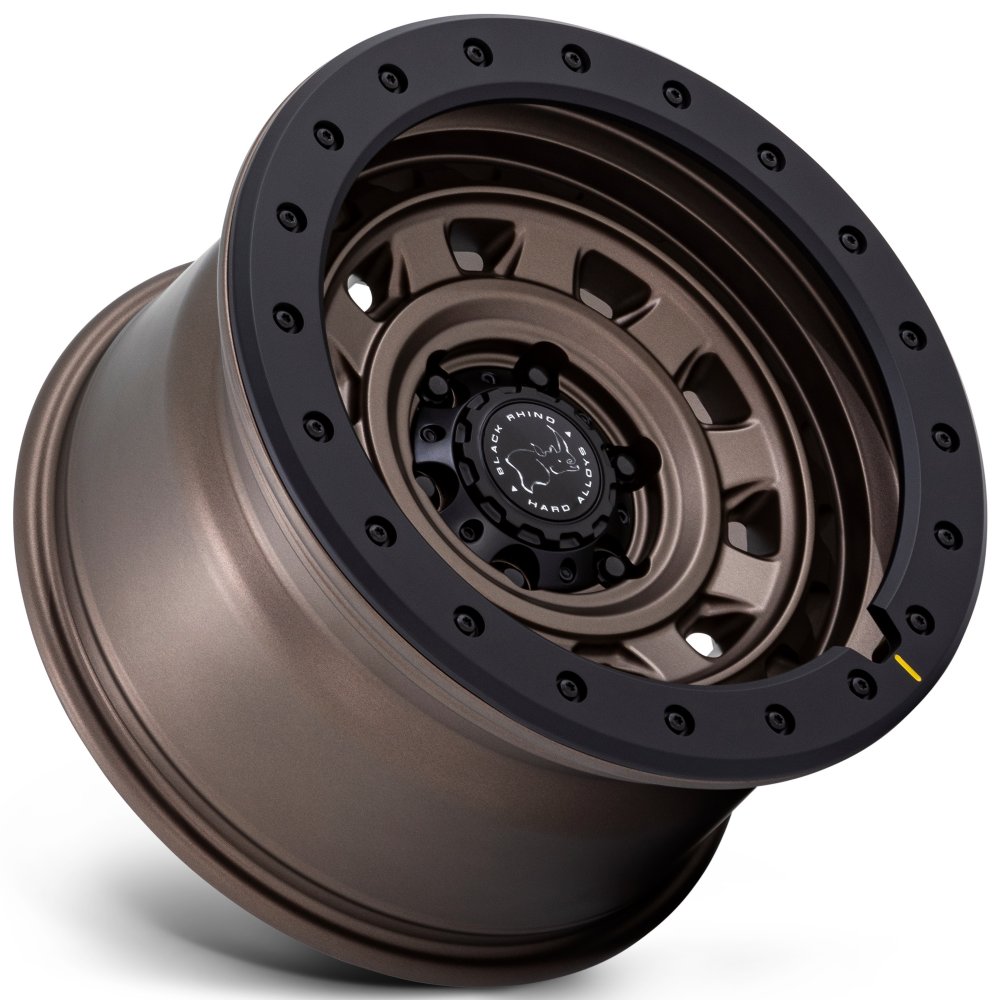 17X9 Black Rhino BR023 Rival Burnt Bronze w/ Matte Black Lip 5x5/127 -12mm - Flex Offroad