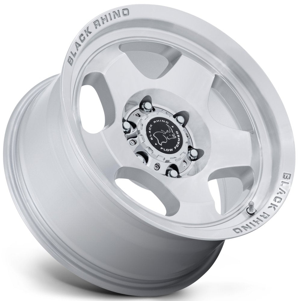 17X8 Black Rhino BR031 Sol Gloss Silver Machined 6x5.5/139.7 20mm