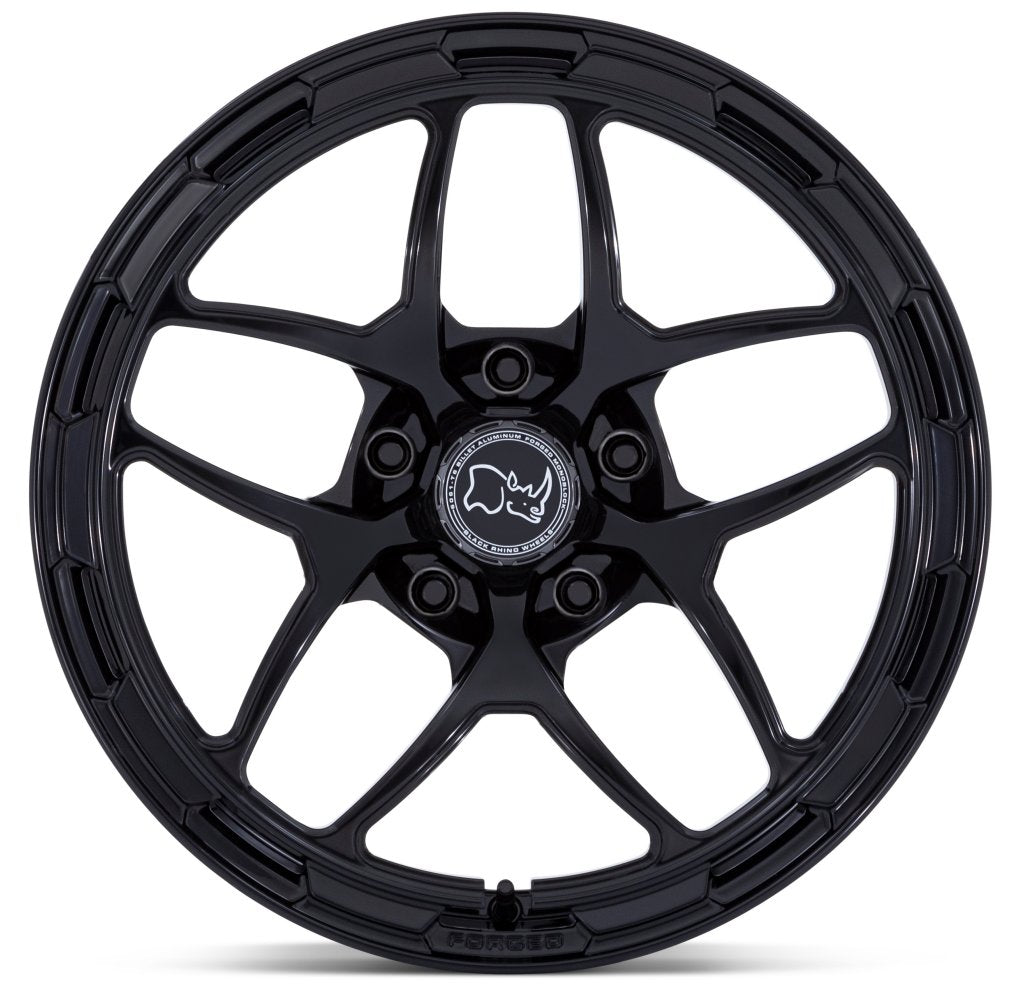 18x8 Black Rhino BR401 Stallberg Gloss Black (Full Forged) 5x130 20mm - Flex Offroad