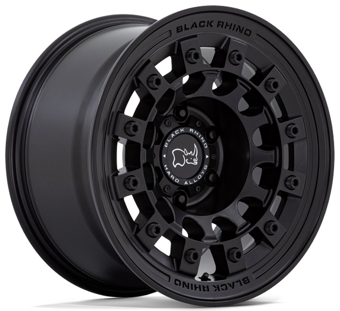 17x9 Black Rhino Fuji Matte Black 6x5.5/139.7 -12mm - Flex Offroad