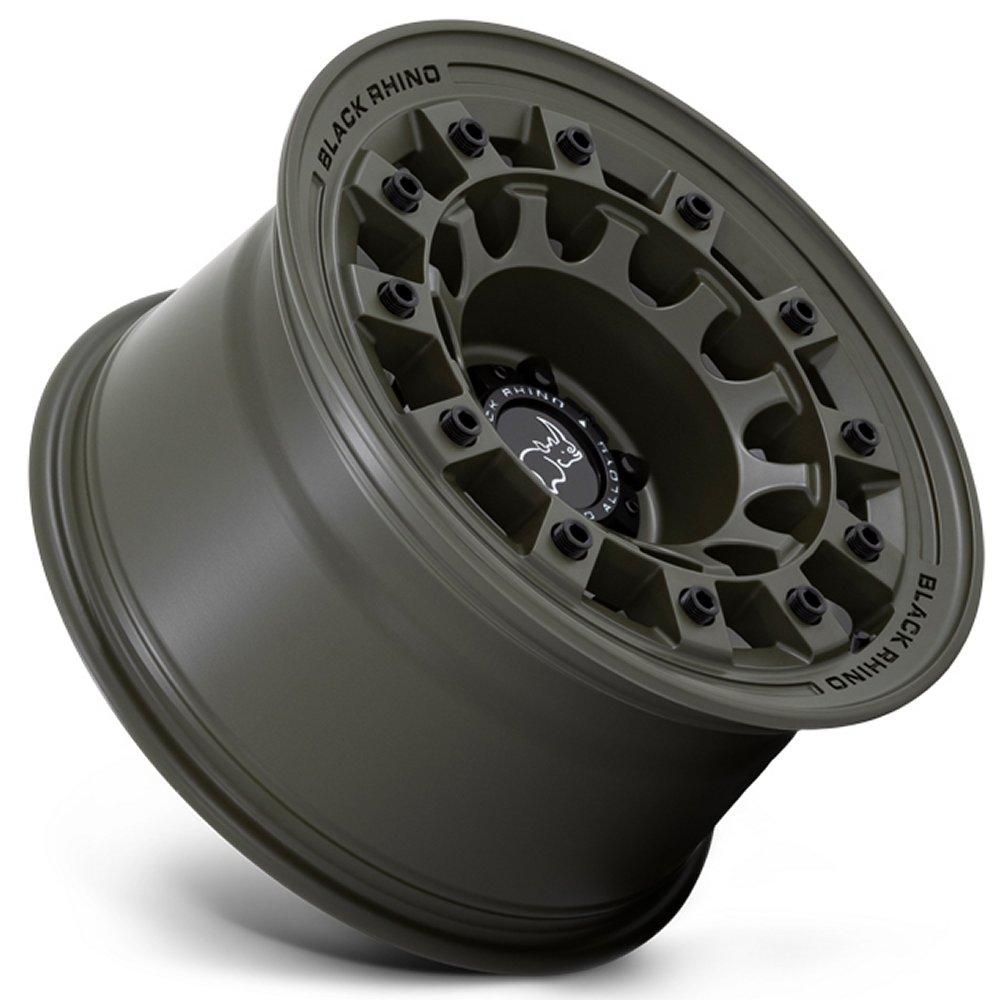 17x8 Black Rhino Fuji Olive Drab Green 5x4.5/114.3 38mm - Flex Offroad