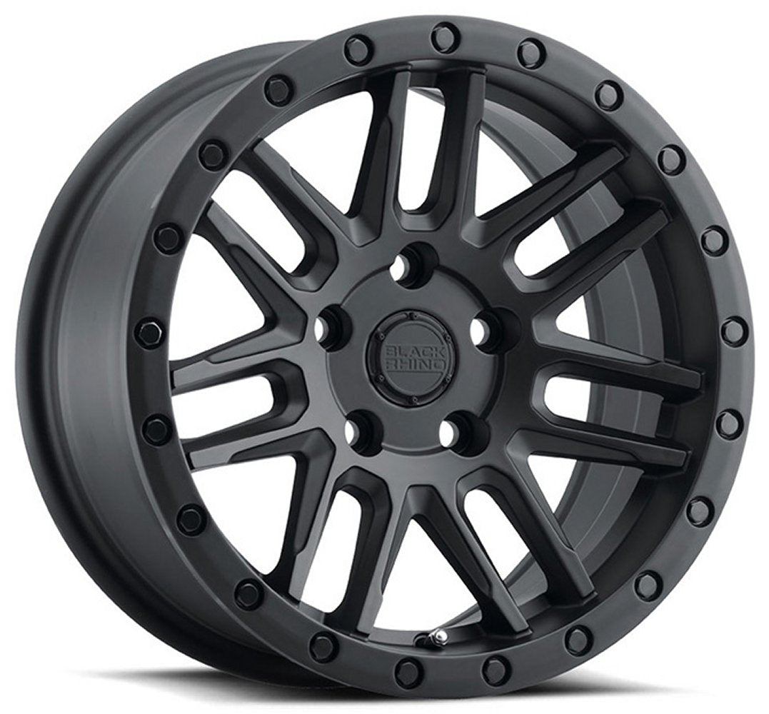 (Clearance - No Returns) 20x9.5 Black Rhino Arches Matte Black 5x112 0mm - Flex Offroad