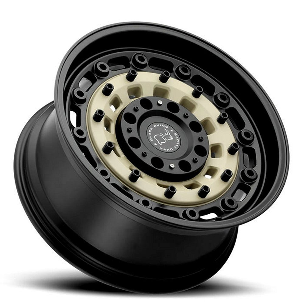 (Clearance - No Returns) 20x9.5 Black Rhino Arsenal Sand on Black 8x180 12mm - Flex Offroad