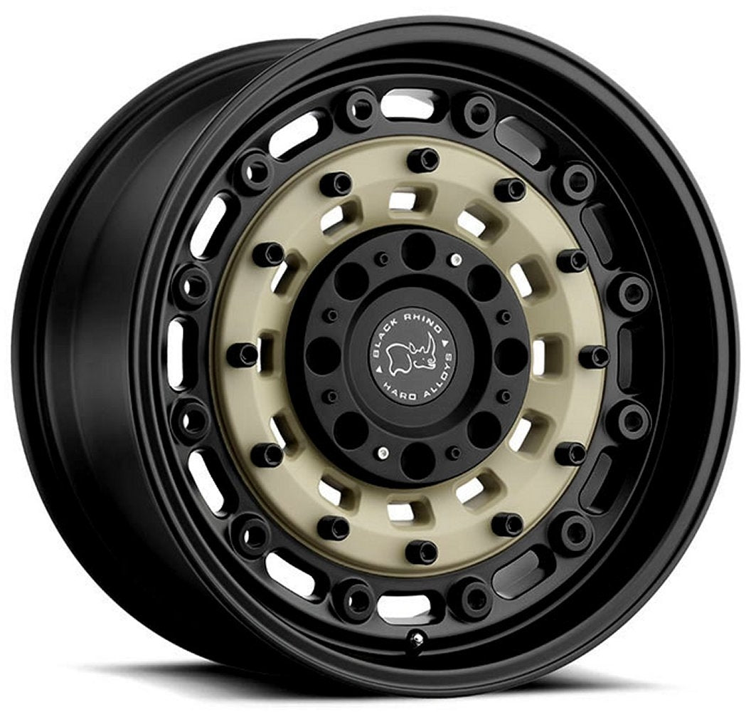 (Clearance - No Returns) 20x9.5 Black Rhino Arsenal Sand on Black 8x180 12mm - Flex Offroad