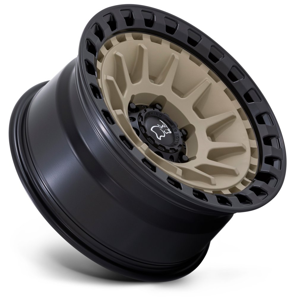 18x9 Black Rhino Barrage Desert Sand on Matte Black 6x135 0mm - Flex Offroad