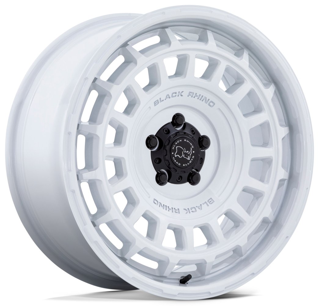 20X8.5 Black Rhino BR024 Awol Gloss White 5x120 25mm - Flex Offroad