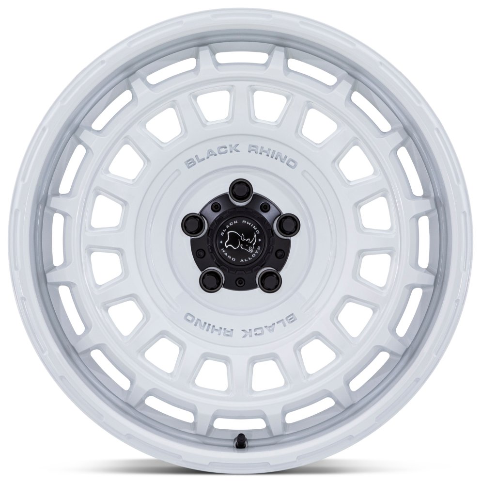 20X8.5 Black Rhino BR024 Awol Gloss White 5x120 25mm - Flex Offroad