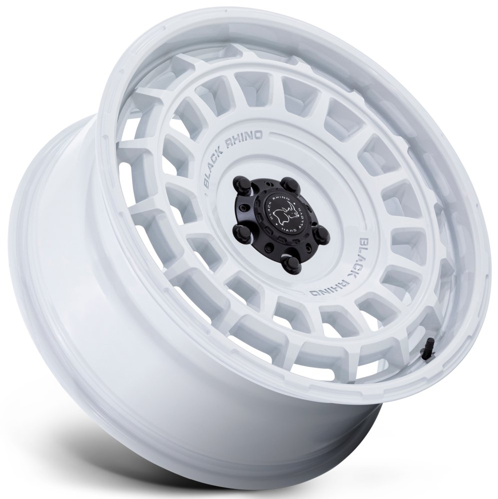 20X8.5 Black Rhino BR024 Awol Gloss White 5x120 25mm - Flex Offroad