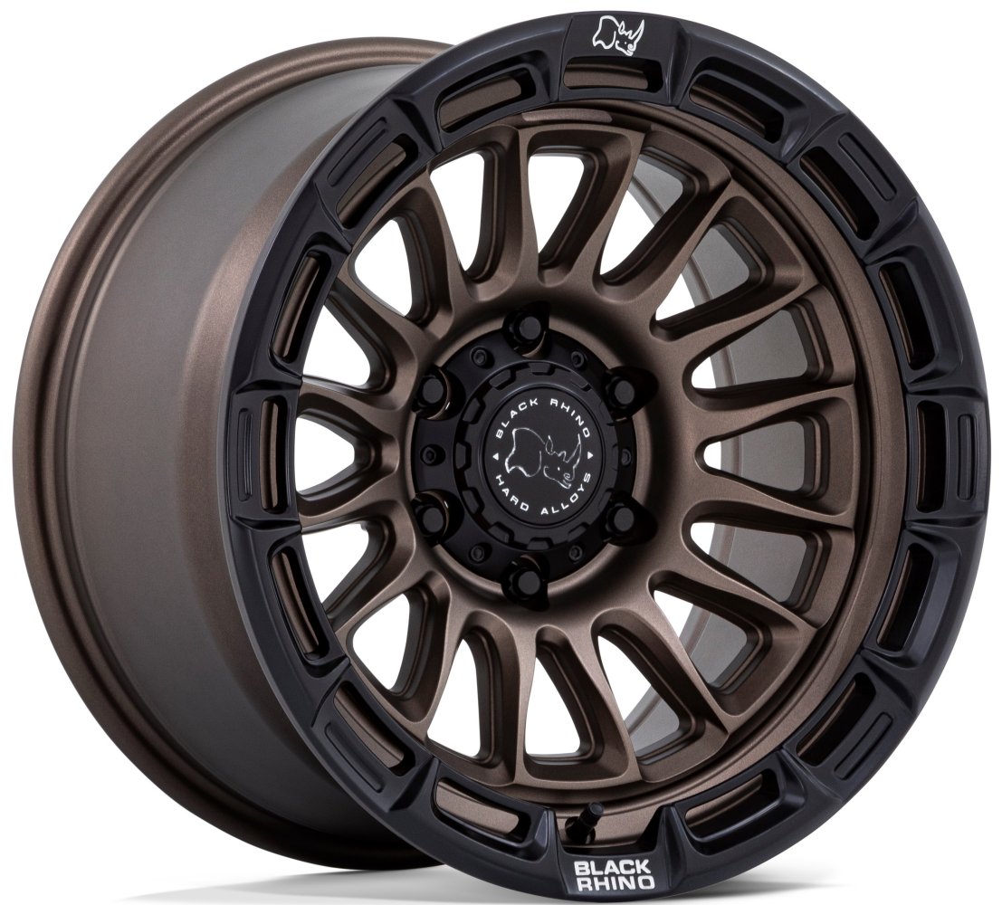 17X8.5 Black Rhino BR025 Rival Burnt Bronze w/ Matte Black Lip 6x5.5/139.7 10mm - Flex Offroad
