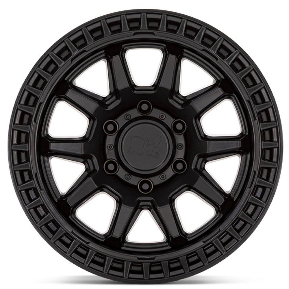 17x8.5 Black Rhino Calico Matte Black 5x120 34mm - Flex Offroad
