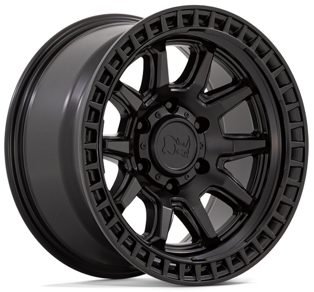 17x8.5 Black Rhino Calico Matte Black 5x120 34mm - Flex Offroad