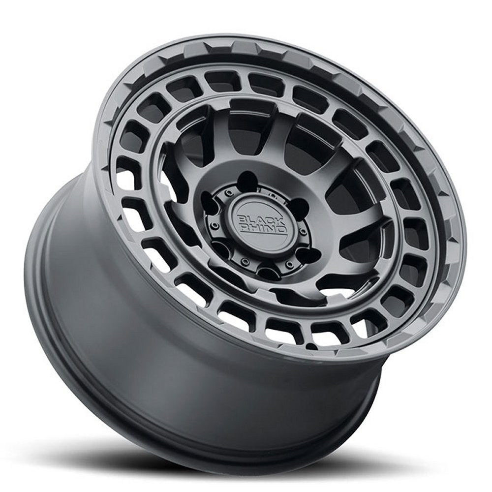 16x8 Black Rhino Chamber Matte Black 5x4.5/114.3 -10mm