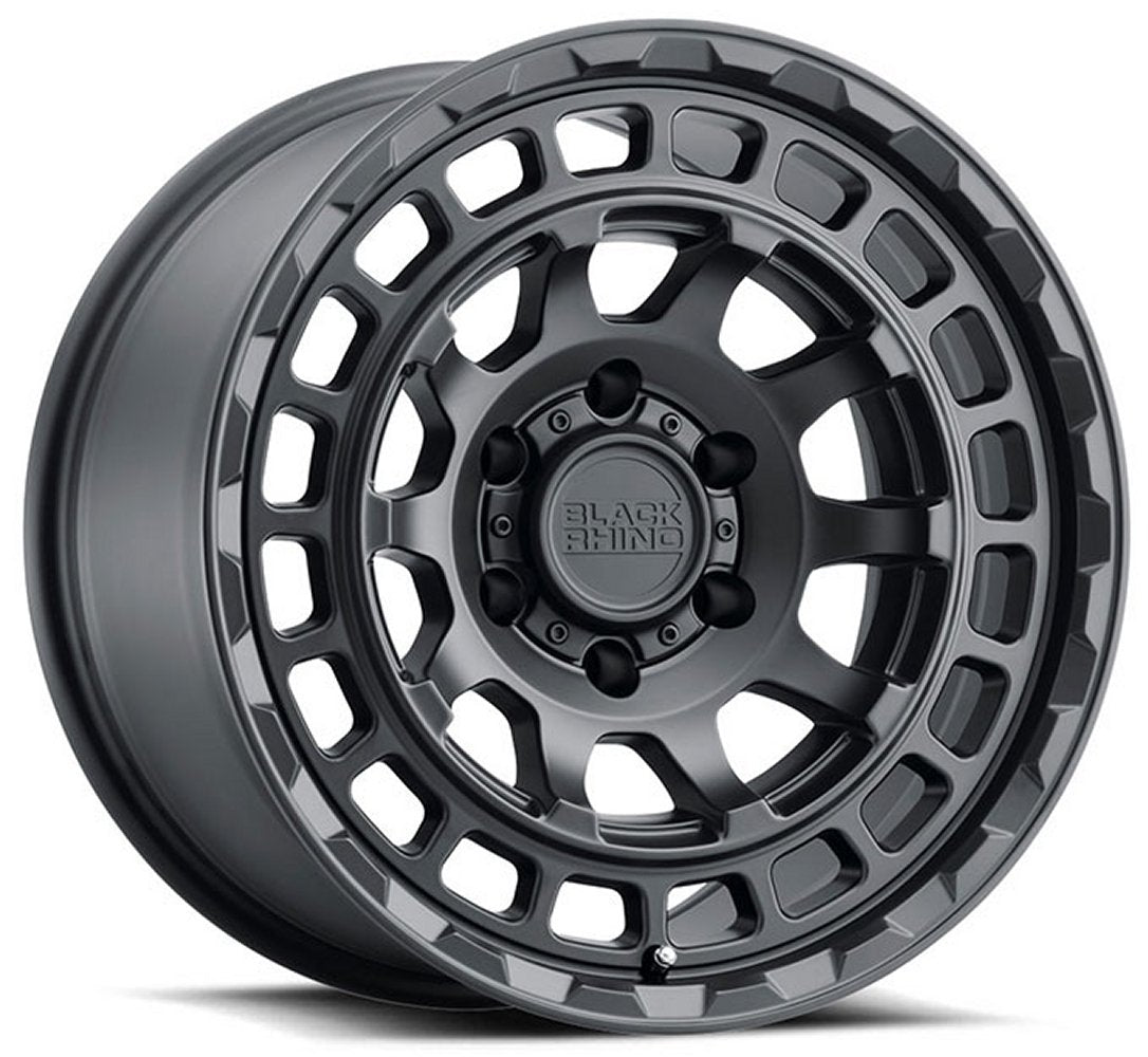 16x8 Black Rhino Chamber Matte Black 5x4.5/114.3 -10mm