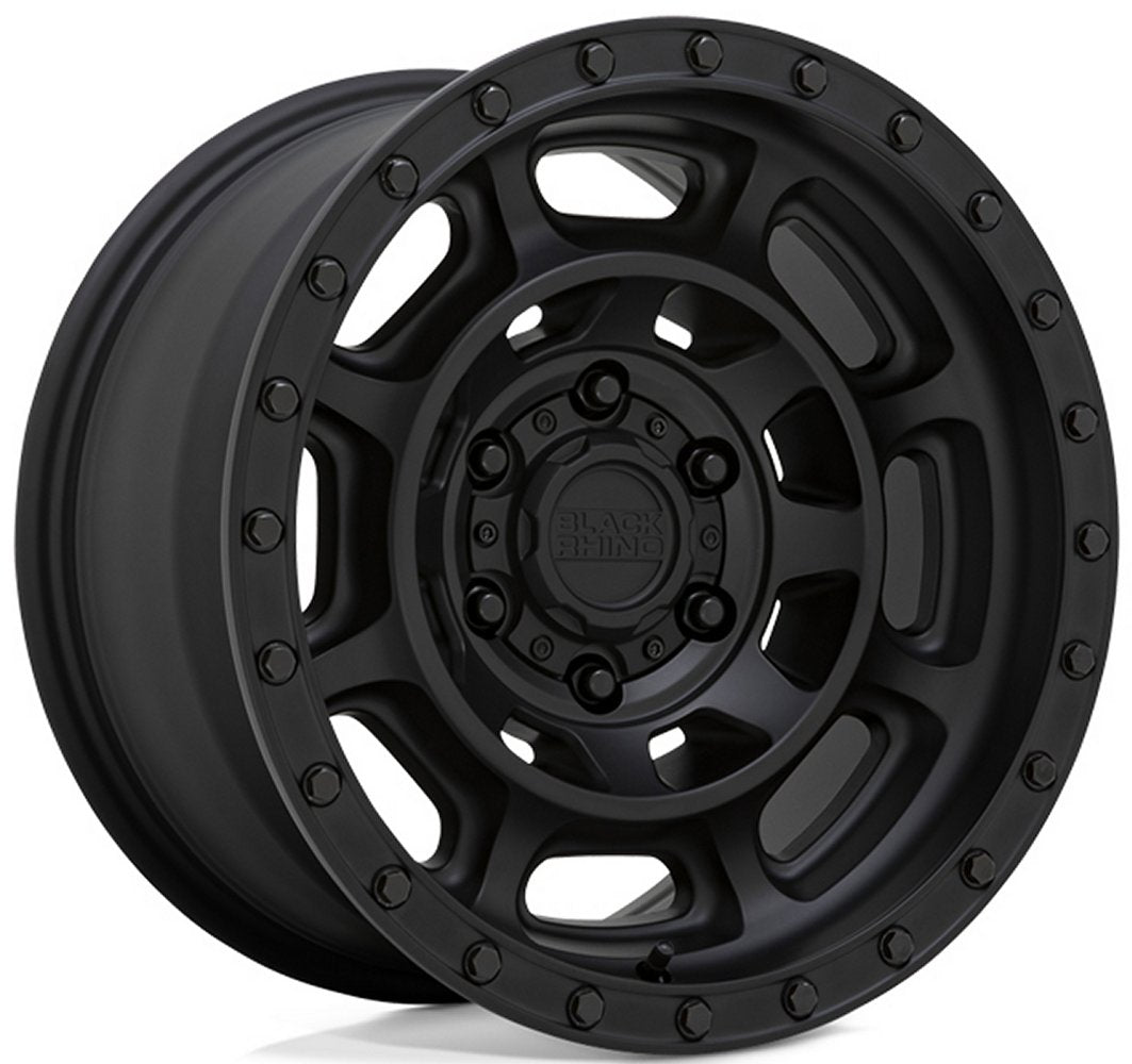 17x8.5 Black Rhino Convoy Matte Black 5x5/127 -18mm - Flex Offroad