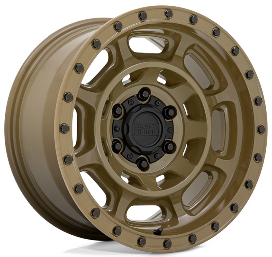 17x8.5 Black Rhino Convoy Gator Green 5x5/127 -18mm - Flex Offroad