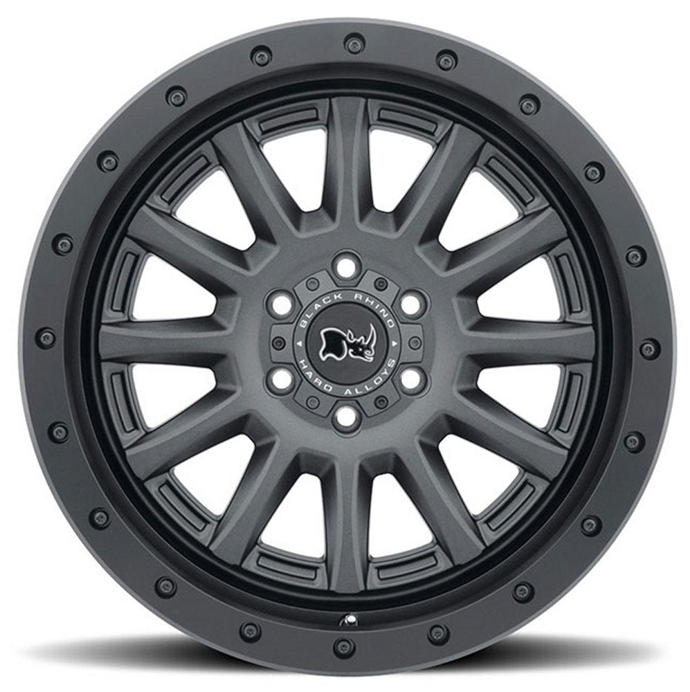 17x8.5 Black Rhino Dugger Gun Black 5x5/127 -18mm - Flex Offroad