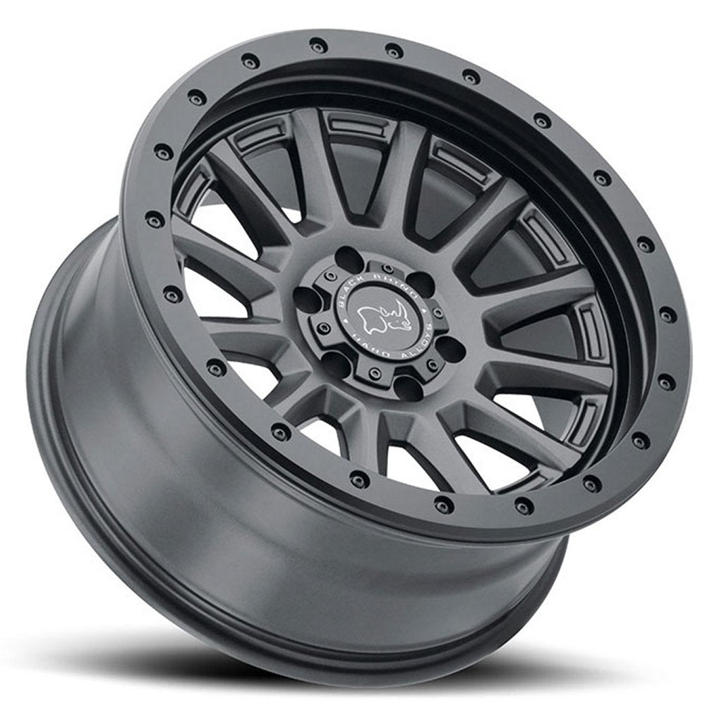 17x8.5 Black Rhino Dugger Gun Black 5x5/127 -18mm - Flex Offroad
