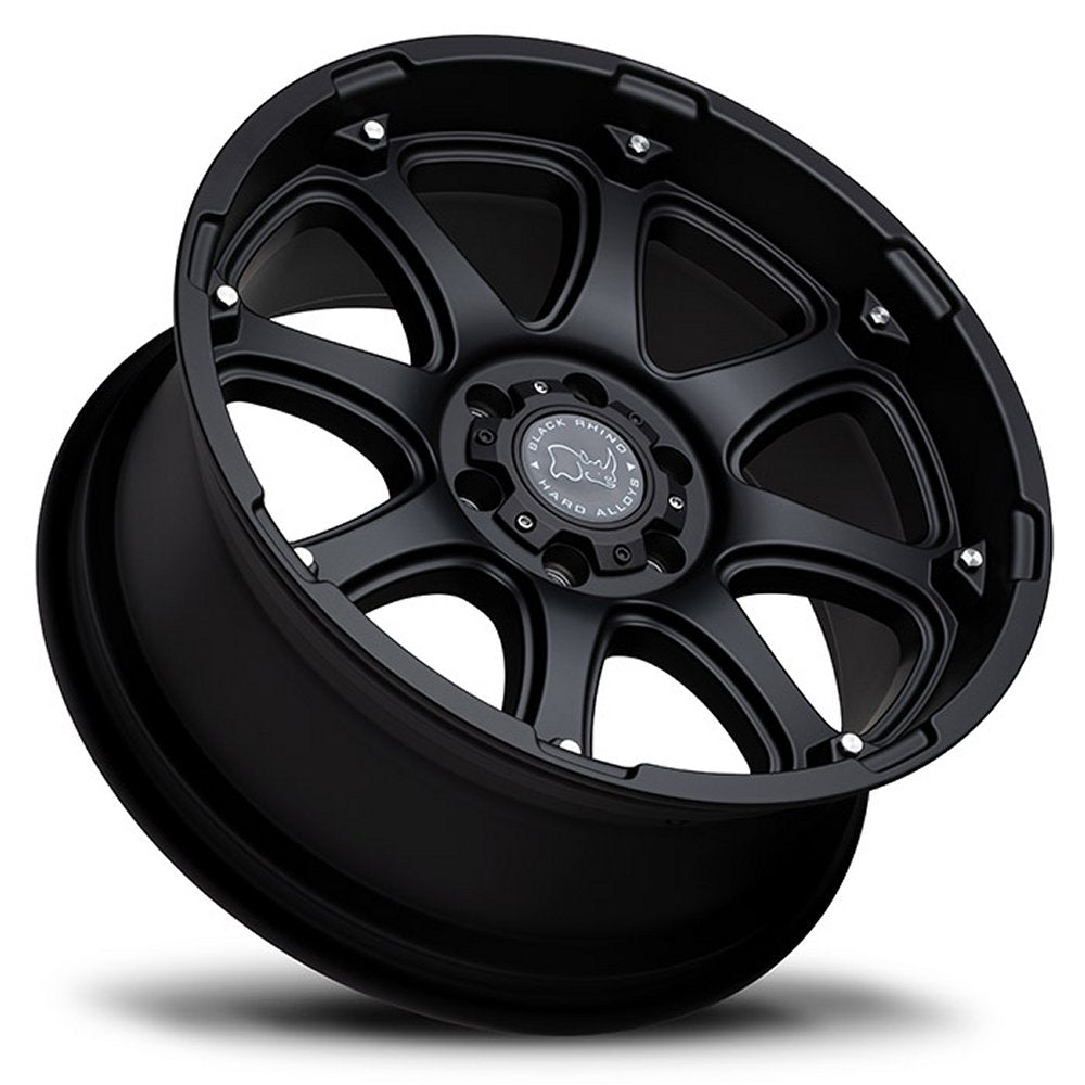 17x9 Black Rhino Glamis Matte Black 6x5.5/139.7 12mm - Flex Offroad