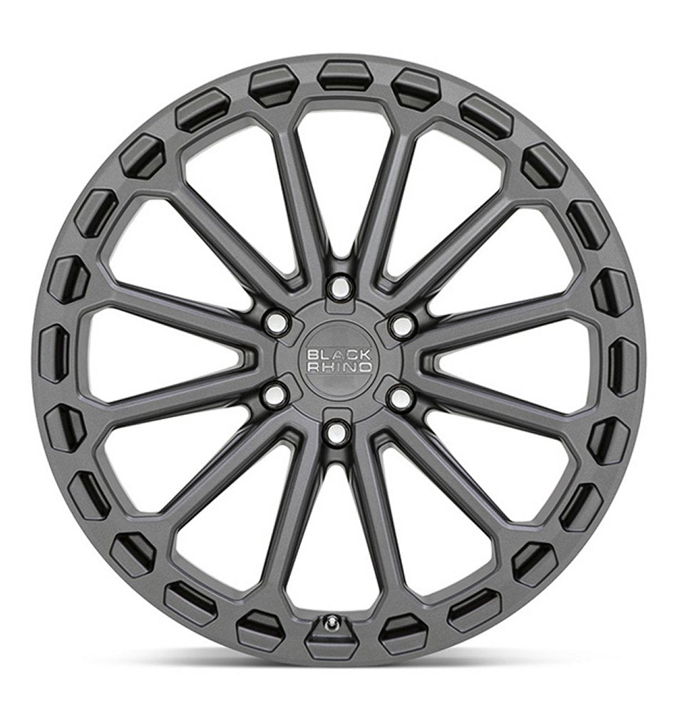 (Clearance - No Returns) 17x9.5 Black Rhino Kaizen Matte Gunmetal (Rotary Forged) 6x5.5/139.7 12mm