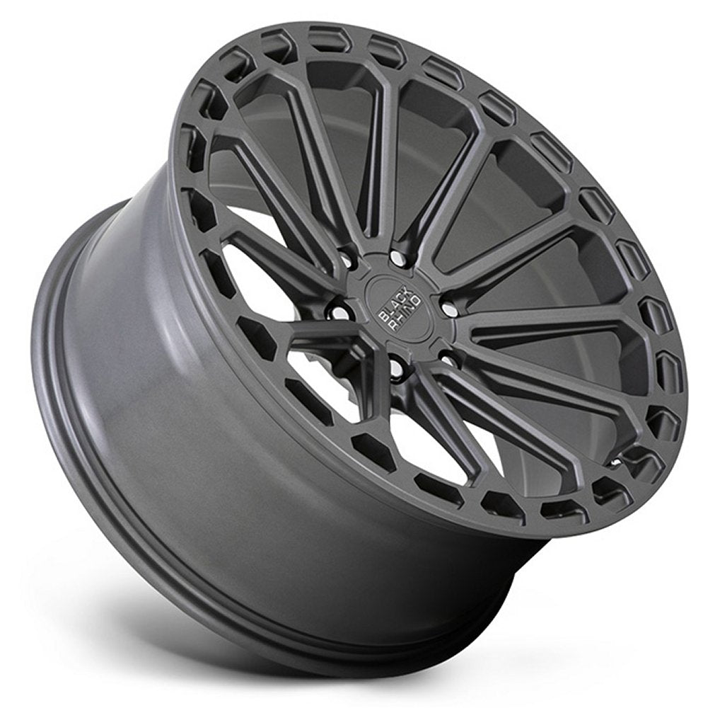 (Clearance - No Returns) 17x9.5 Black Rhino Kaizen Matte Gunmetal (Rotary Forged) 6x5.5/139.7 12mm