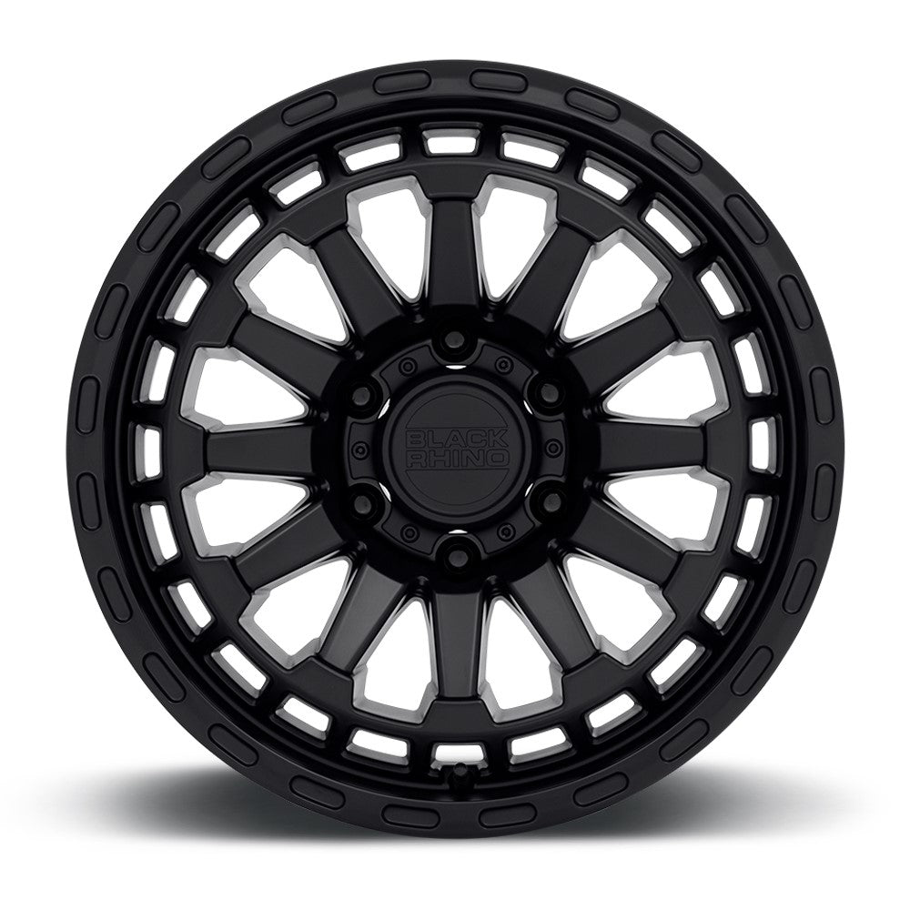17x8.5 Black Rhino Raid Matte Black 6x120 0mm - Flex Offroad