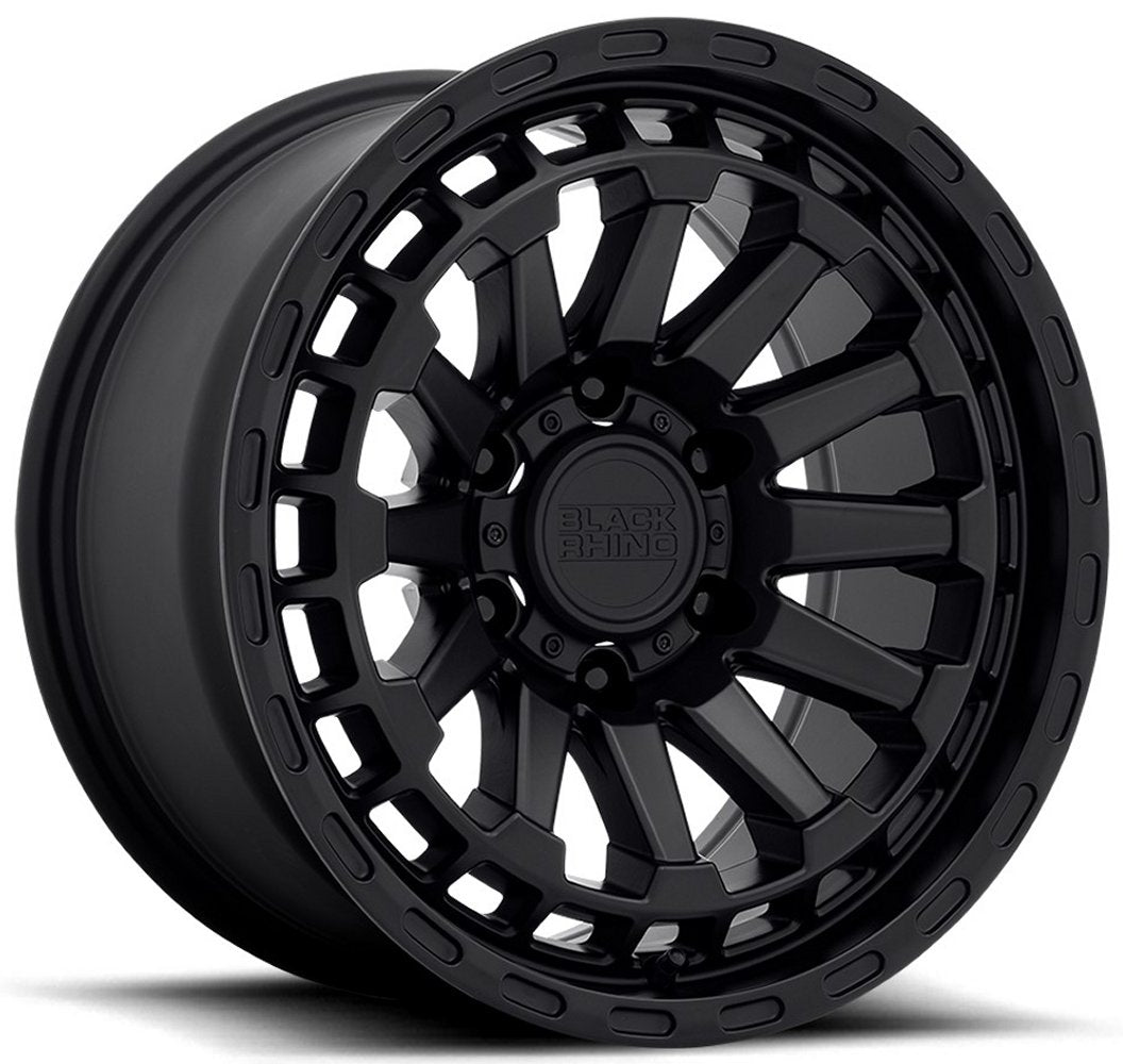 18x9.5 Black Rhino Raid Matte Black 6x5.5/139.7 -18mm - Flex Offroad