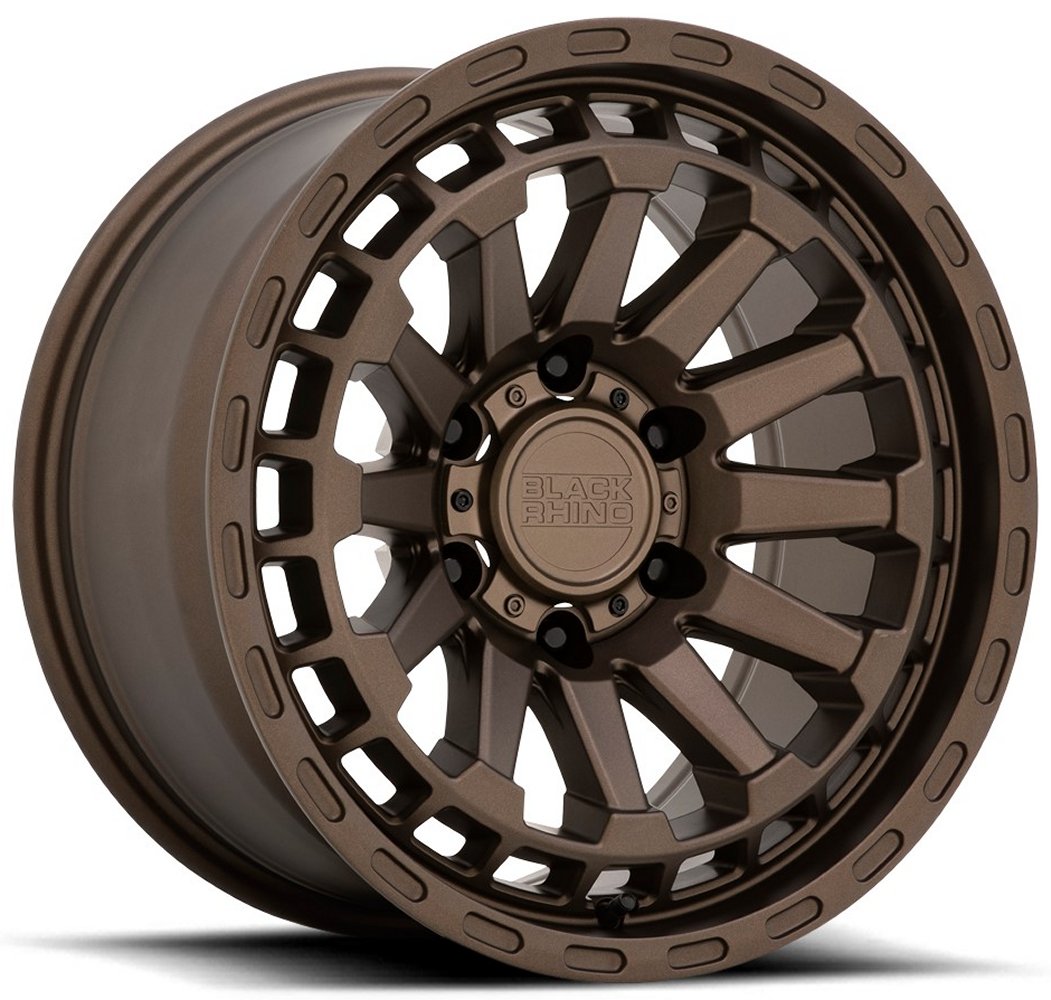 (Clearance - No Returns) 20x9.5 Black Rhino Raid Matte Bronze 6x120 12mm