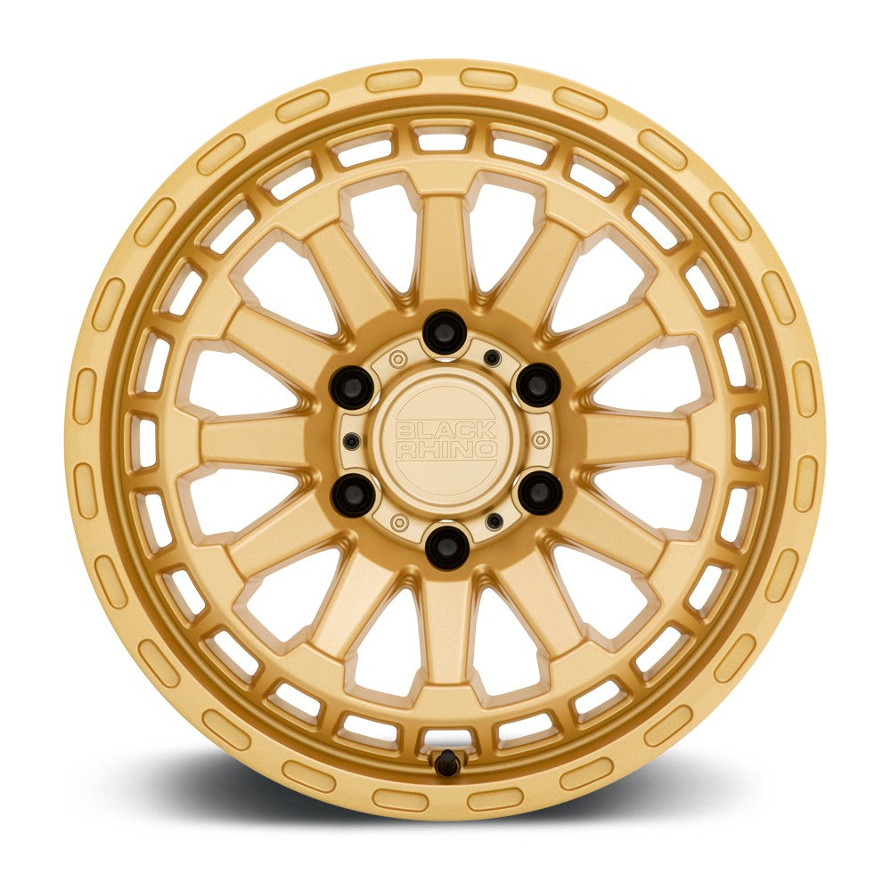 (Clearance - No Returns) 20x9.5 Black Rhino Raid Gold 5x5/127 -18mm - Flex Offroad