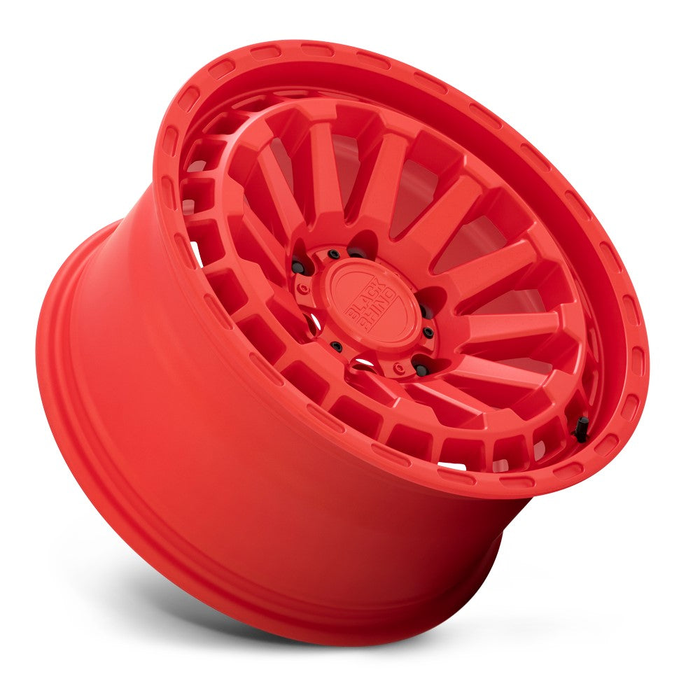 (Clearance - No Returns) 20x9.5 Black Rhino Raid Matte Red 5x5/127 -18mm - Flex Offroad