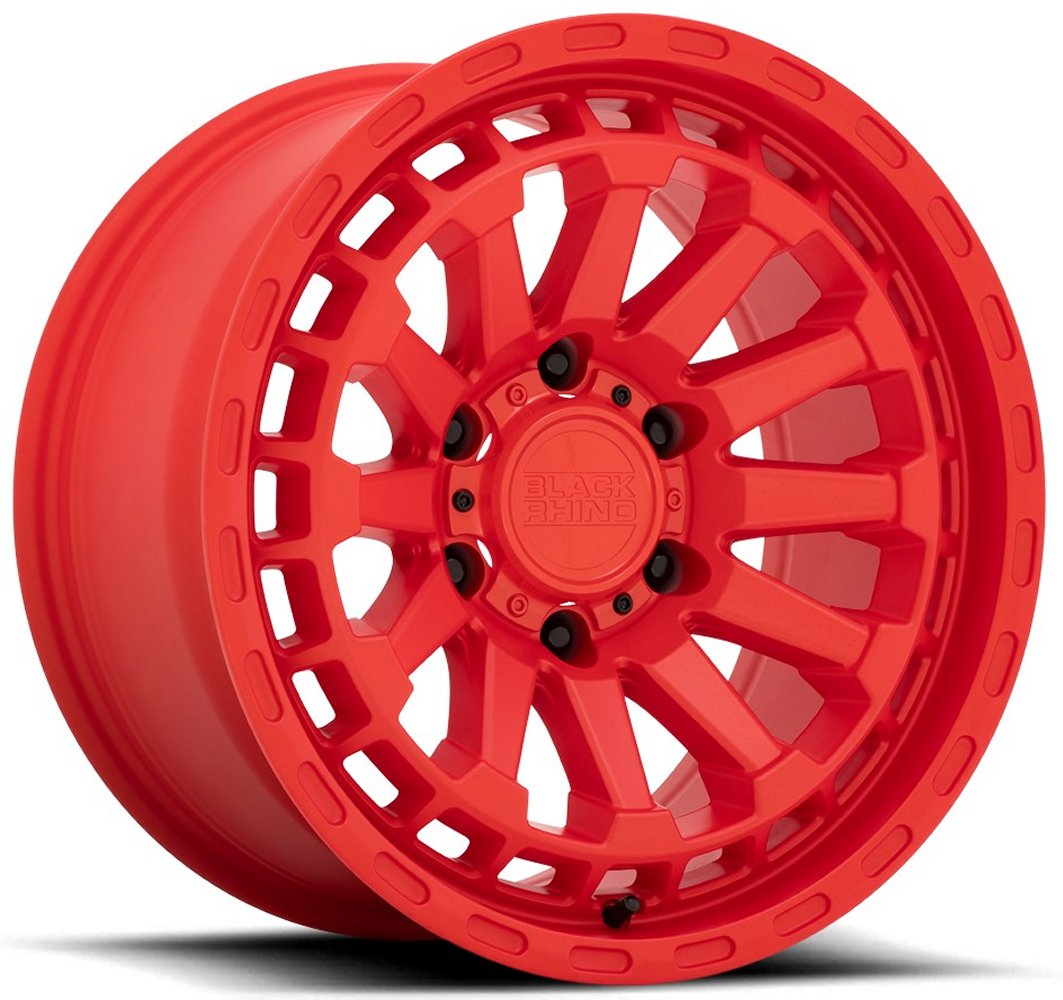 (Clearance - No Returns) 20x9.5 Black Rhino Raid Matte Red 6x5.5/139.7 -18mm - Flex Offroad