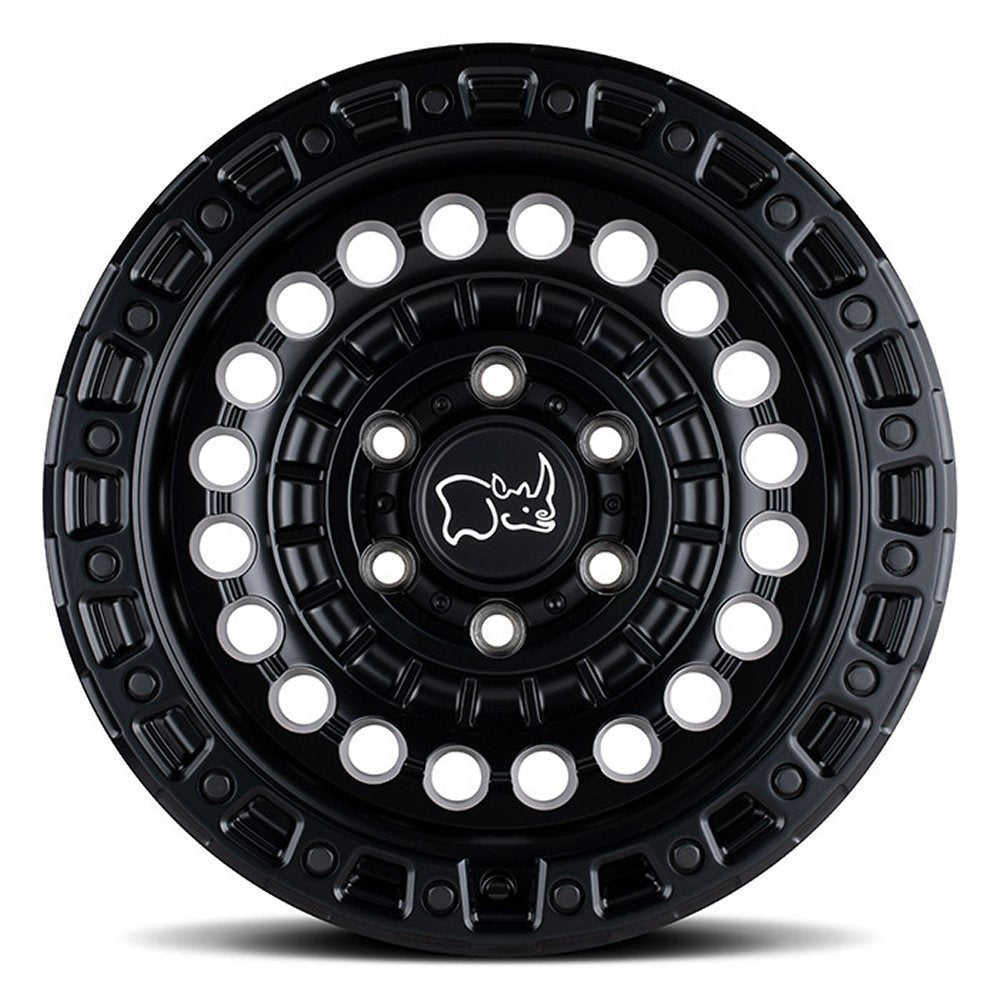 17x8.5 Black Rhino Sentinel Matte Black 8x6.5/165 -18mm